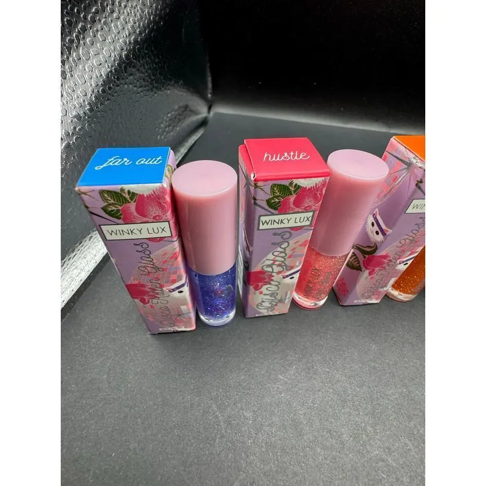NIB Set of 4 Winky Lux Lip Gloss Minis
